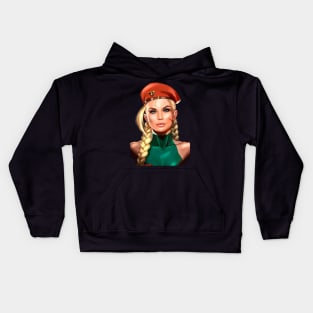 CAMMY WHITE PORTRAIT (STREET FIGHTER) Kids Hoodie